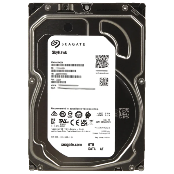 Seagate SkyHawk ST6000VX008 6Тб Жорсткий диск внутрішній
