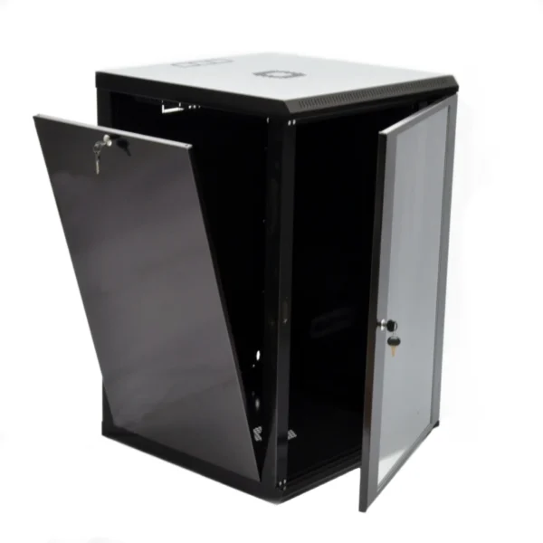 UA-MGSWL186B Шафа 19"18U, 600x600x907мм (Ш*Г*В), економ, акрилове скло, чорна - Зображення 2