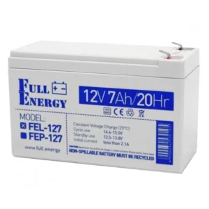 Full Energy FEL-127 7А•ч 12В гелевая Свинцево-кислотна акумуляторна батарея