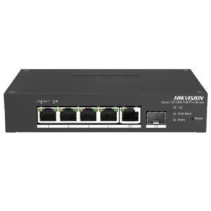 Hikvision DS-3T1306P-SI/HS PoE Комутатор 4 порти керований