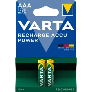 VARTA RECHARGEABLE ACCU 1000mAh BLI 2 NI-MH (READY 2 USE) Аккумулятор AAA