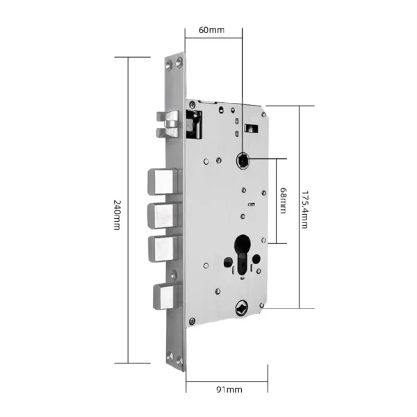 SEVEN LOCK SL-7767BF Розумний замок (врізна частина 6068) - Зображення 2