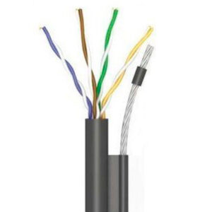 OK-Net 4*2*0,51 КППт-ВП (100) трос 7*0,5мм cat 5e, бухта 305 м Кабель (UTP мідь вуличний з тросом)