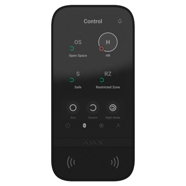 Ajax KeyPad TouchScreen (8EU) black Клавіатура