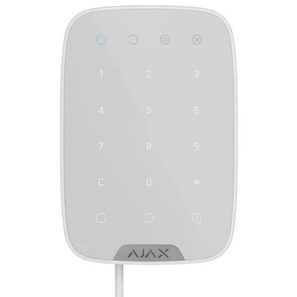 Ajax Keypad Fibra white Дротова сенсорна клавіатура