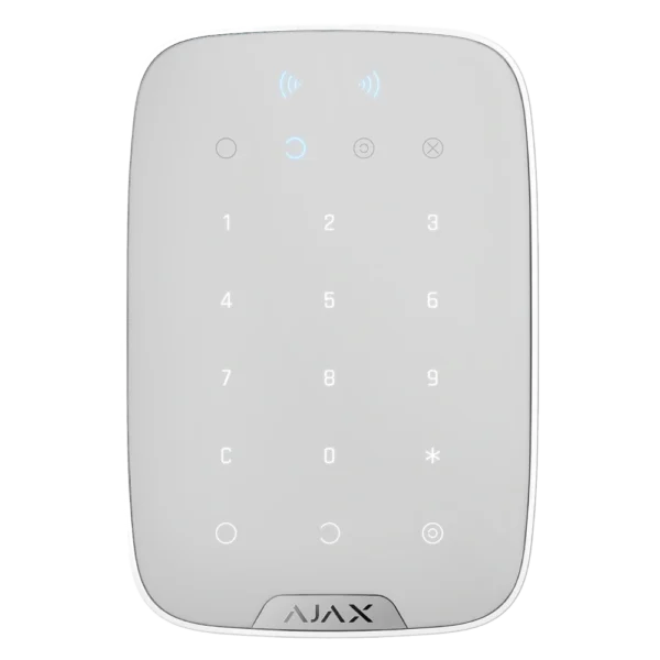 Ajax Keypad S Plus (8PD) white Бездротова клавіатура з підтримкою захищених карток і брелоків