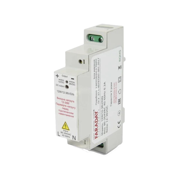 Faraday Electronics 12W/12-36V/DIN Блок живлення