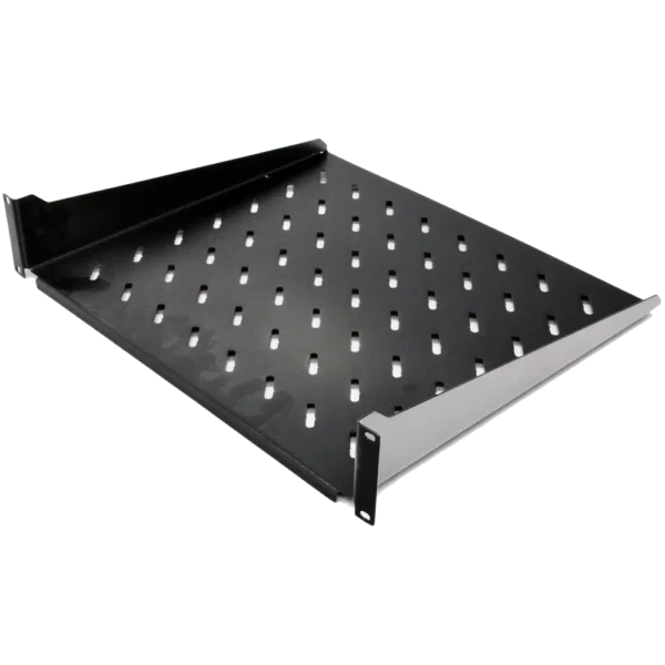 19" 2U 450мм Полиця консольна чорна