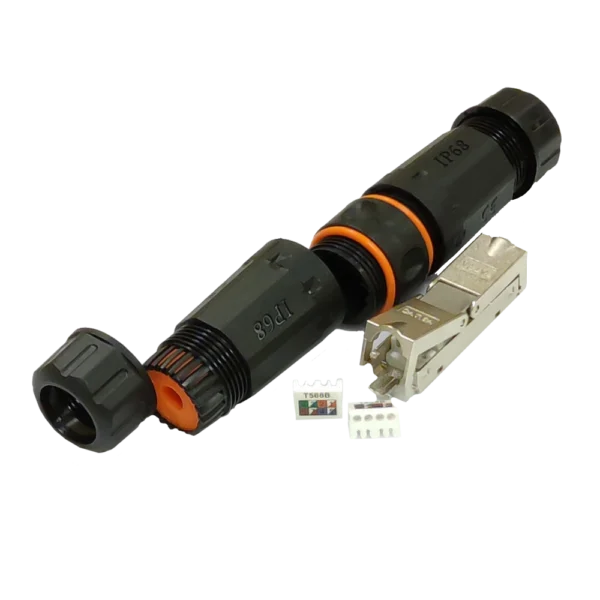 STP IP68 Водонепроникний з'єднувач для витої пари, кат. 6a - Зображення 2