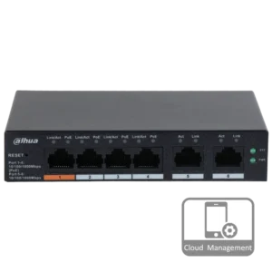 Dahua DH-CS4006-4GT-60 PoE Комутатор 4 порти керований