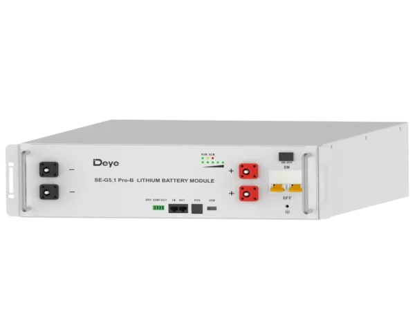 Deye SE-G5.1 Pro-B 51.2В 100А•ч 100А Літієва акумуляторна батарея