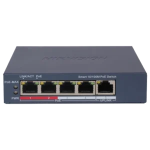 Hikvision DS-3E1105P-EI/V2 POE Комутатор 4 порти керований