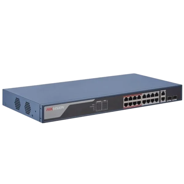 Hikvision DS-3E1318P-EI(B) PoE Комутатор 16 портів керований