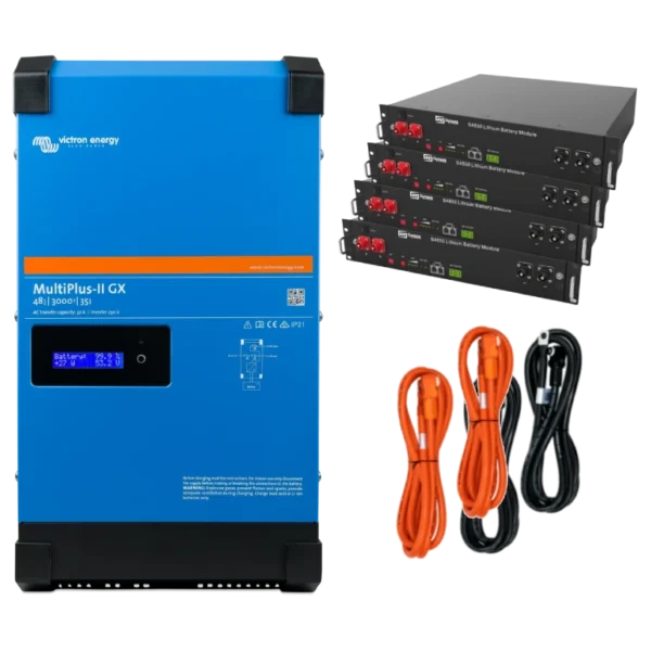 Victron Energy MultiPlus-II + Dyness 2.4кВт 9.6кВт•год Система автономного живлення однофазна