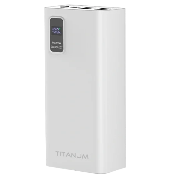 TITANUM 728S 30000mAh 22.5W White Повербанк