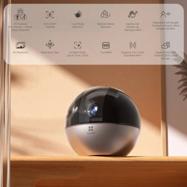 E6 (5W2F,4mm cs-e6) Wi-Fi IP відеокамера Ezviz - Зображення 2