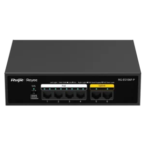 Ruijie Reyee RG-ES106F-P PoE Комутатор 6 портів некерований