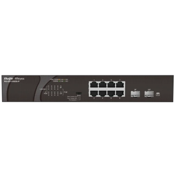 Ruijie Reyee RG-ES110GDS-P PoE Комутатор 8 портів некерований