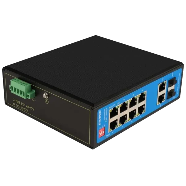 Ewind EW-PIS1712-8FE PoE Комутатор 12 портів некерований - Зображення 2
