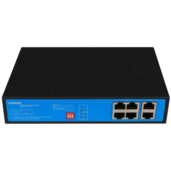 Ewind EW-S1906CF-AP POE Комутатор 6 портів некерований - Зображення 2