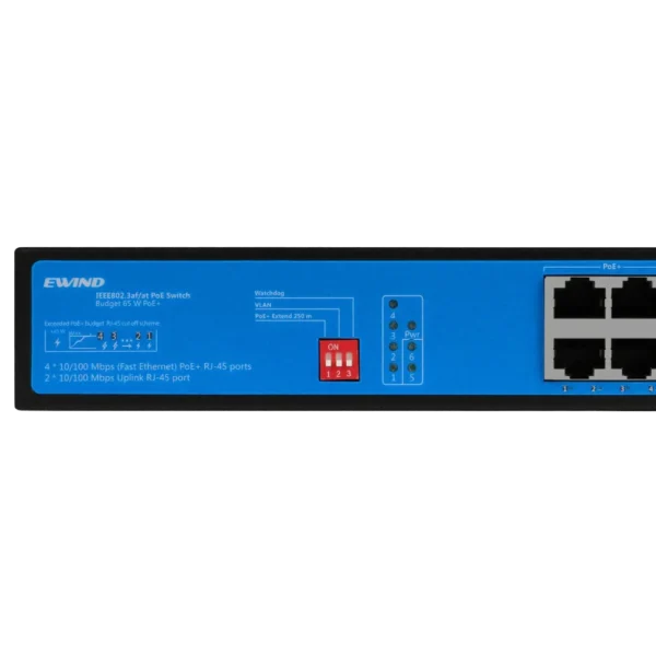 Ewind EW-S1906CF-AP POE Комутатор 6 портів некерований - Зображення 3
