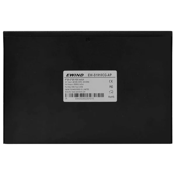 Ewind EW-S1910CG-AP PoE Комутатор 10 портів некерований - Зображення 6