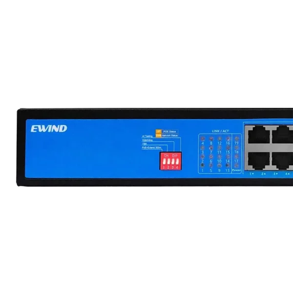 Ewind EW-S1919CF-AP PoE Комутатор 19 портів некерований - Зображення 2