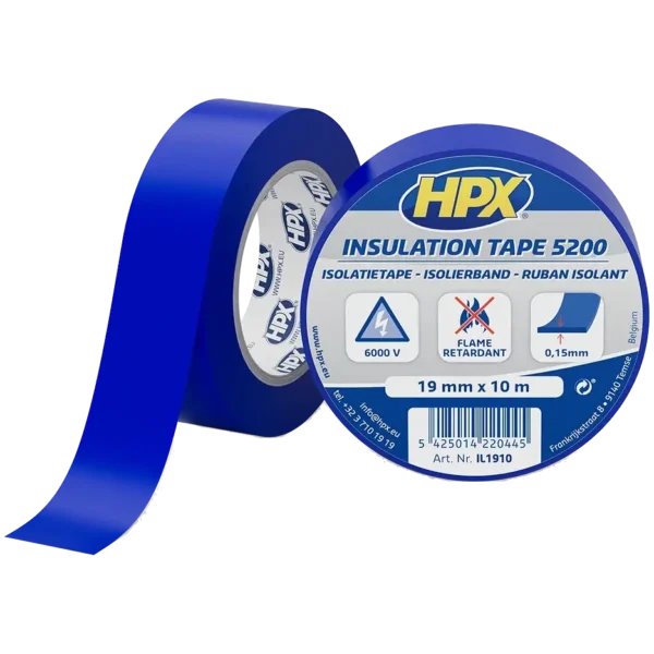 HPX IL1910 HPX5200 19мм х 10м Стрічка ПВХ ізоляційна
