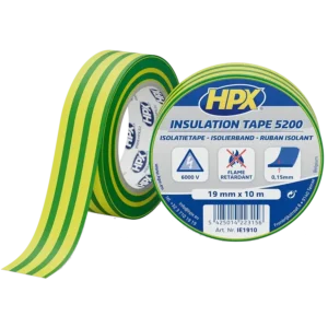 HPX IE1910 HPX5200 19мм х 10м Стрічка ПВХ ізоляційна