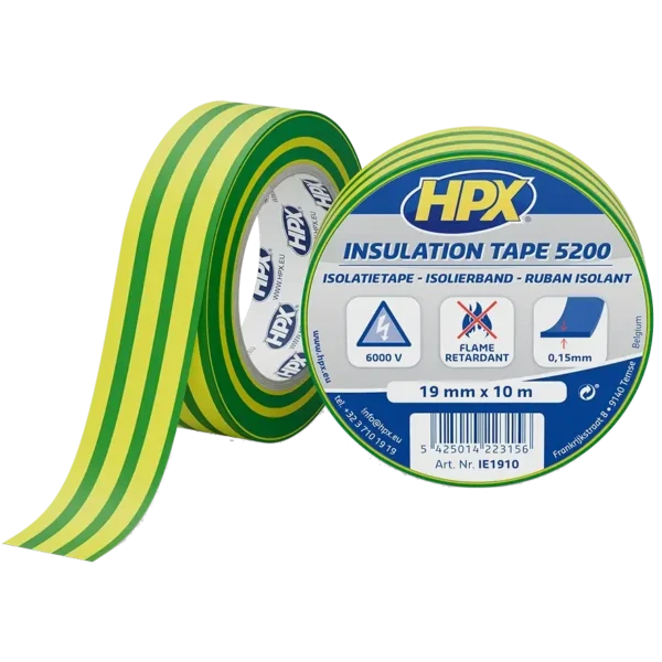 HPX IE1910 HPX5200 19мм х 10м Стрічка ПВХ ізоляційна