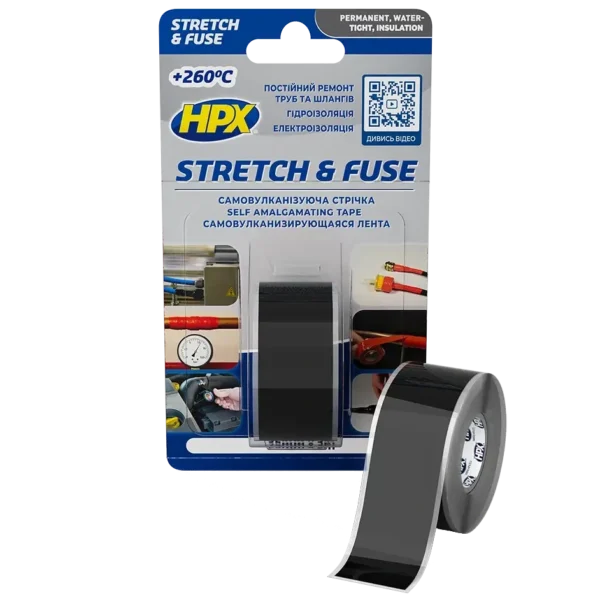 HPX SZ2503 Stretch&Fuse 25мм х 3м Стрічка силіконова вулканізуюча