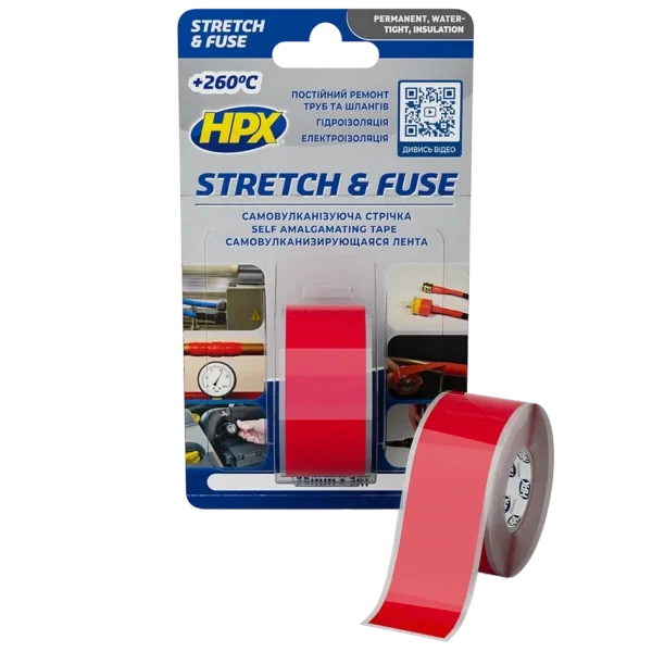 HPX SO2503 Stretch&Fuse 25мм х 3м Стрічка силіконова вулканізуюча