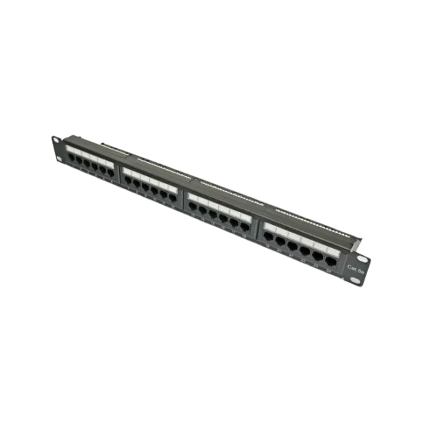 Kingda KDPA6043 Патч-панель 19" 24хRJ-45 UTP кат.5e, із заднім організатором, Kingda