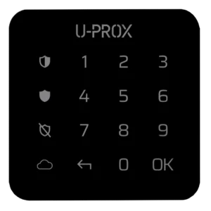 U-Prox Keypad G1 Black Бездротова сенсорна клавіатура для однієї групи