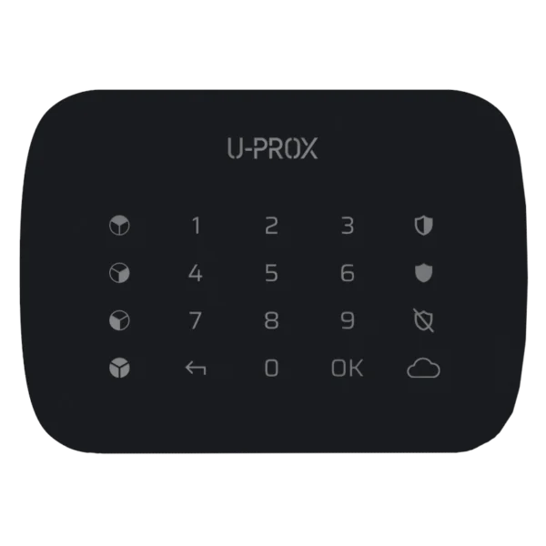 U-Prox Keypad G4 Black Бездротова сенсорна клавіатура для чотирьох груп