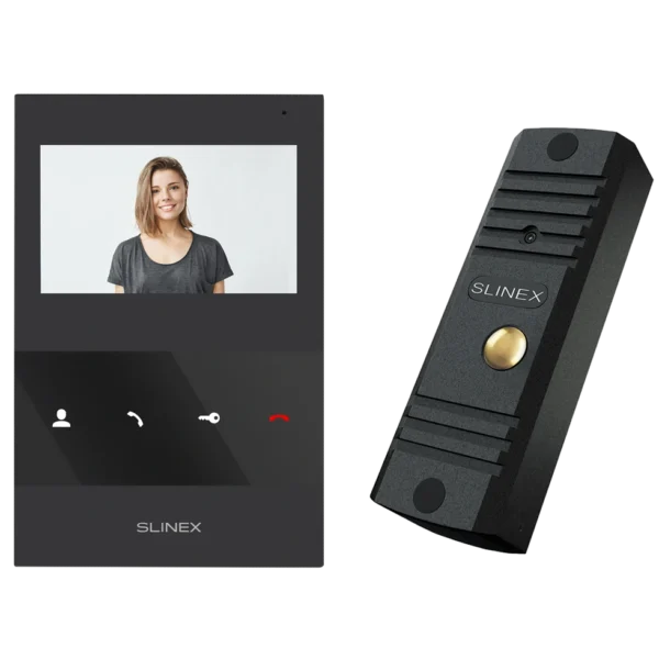 Slinex ML-16HD(Black)+SQ-04M(Black) Комплект відеодомофону