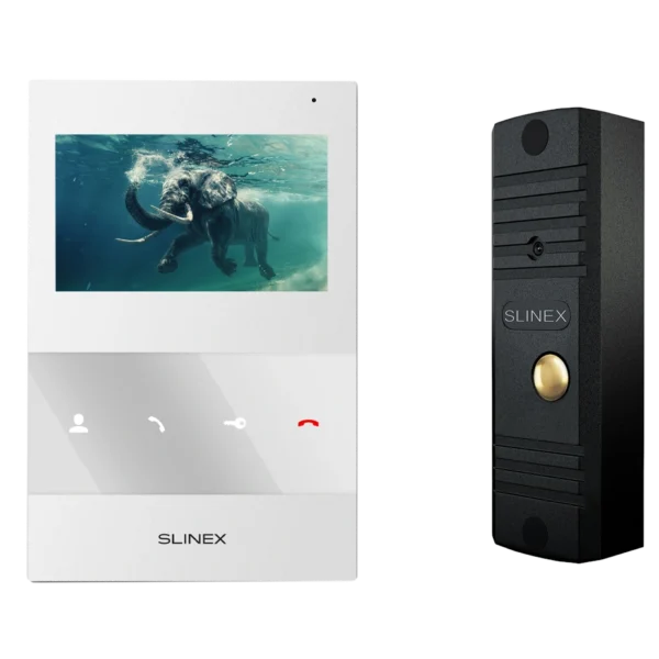 Slinex SQ-04M(White) + ML-16НR(Black) Комплект домофонії