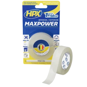 MAXPOWER HT1905 19мм х 5м Стрічка двохстороння