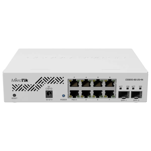 MikroTik CSS610-8G-2S+IN Комутатор 8 портів керований