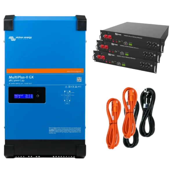 Victron Energy MultiPlus-II + Dyness 2.4кВт 7.2кВт•год Система автономного живлення однофазна