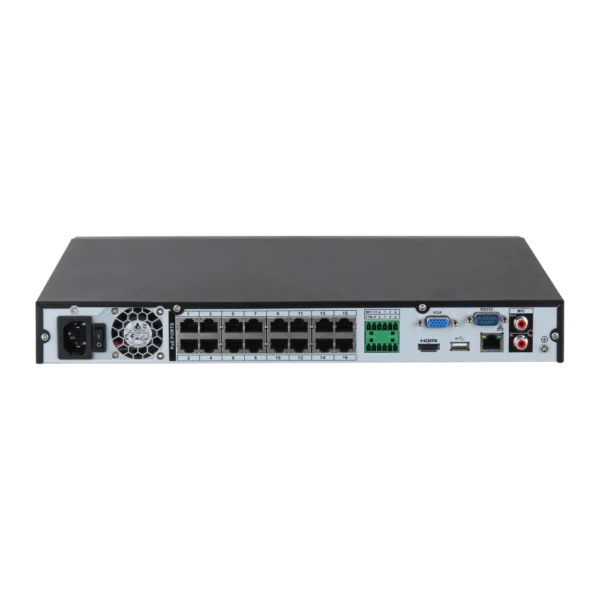 DHI-NVR2216-16P-I2 16-канальный 1U PoE 2HDD WizSense Відеореєстратор Dahua - Зображення 2
