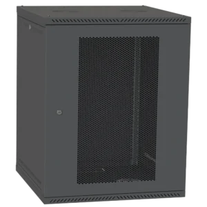 IPCOM 15U 600x600 Шафа телекомунікаційна двері перф(чорна)