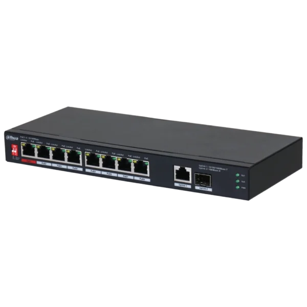 Dahua DH-PFS3110-8ET1GT1GF-96 PoE Комутатор 8 портів некерований