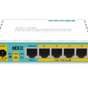 MikroTik hEX PoE lite (RB750UPr2) 5-портовий маршрутизатор