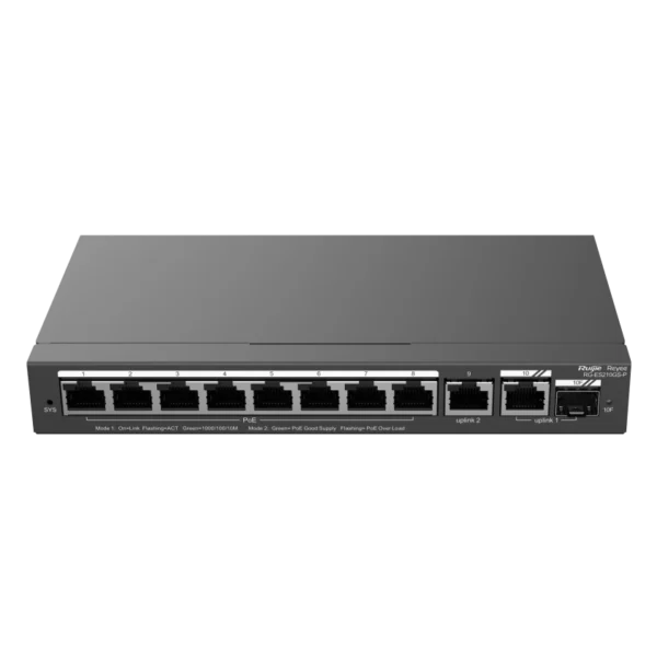 Ruijie RG-ES210GS-P PoE Комутатор 10 портів керований