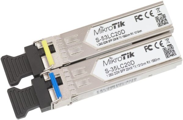 S-35LC20D (S-3553LC20D) 1.25Гб комплект SFP модулів (Rx / Tx) - Зображення 2