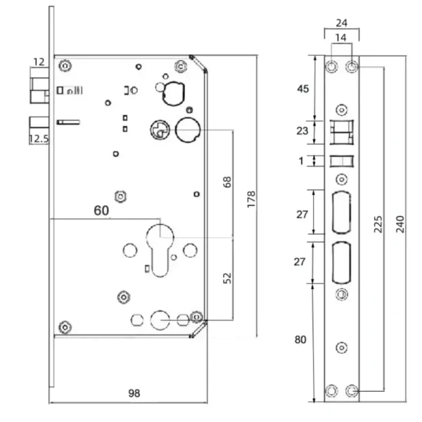 SEVEN LOCK SL-7775BF black Розумний дверний біометричний замок - Зображення 4