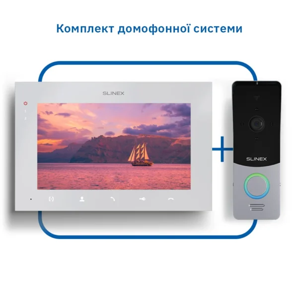 Slinex ML-20HD(Black)+SQ-07MTHD(White) Комплект відеодомофону - Зображення 2