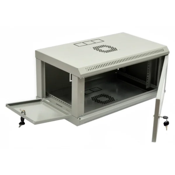 UA-MGSWL435G Шафа 19" 4U, 600x350x284мм (Ш*Г*В), економ, акрилове скло, сіра - Зображення 3