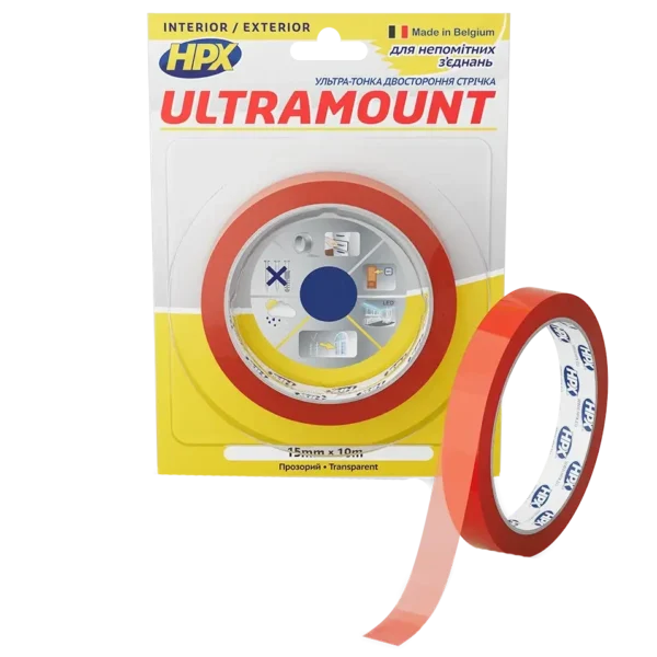 HPX UM1510 ULTRA MOUNT 15мм х 10м Стрічка двохстороння